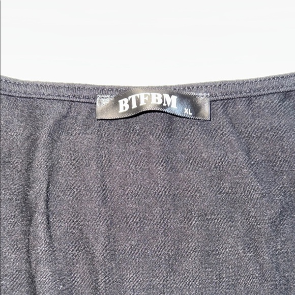 🖤 Women’s Black Tank Dress w/ Pockets & Button Detail – Size XL - Picture 4 of 8